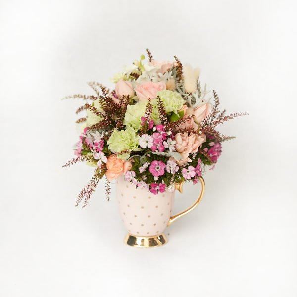 Unique Flower Arrangement in Mug