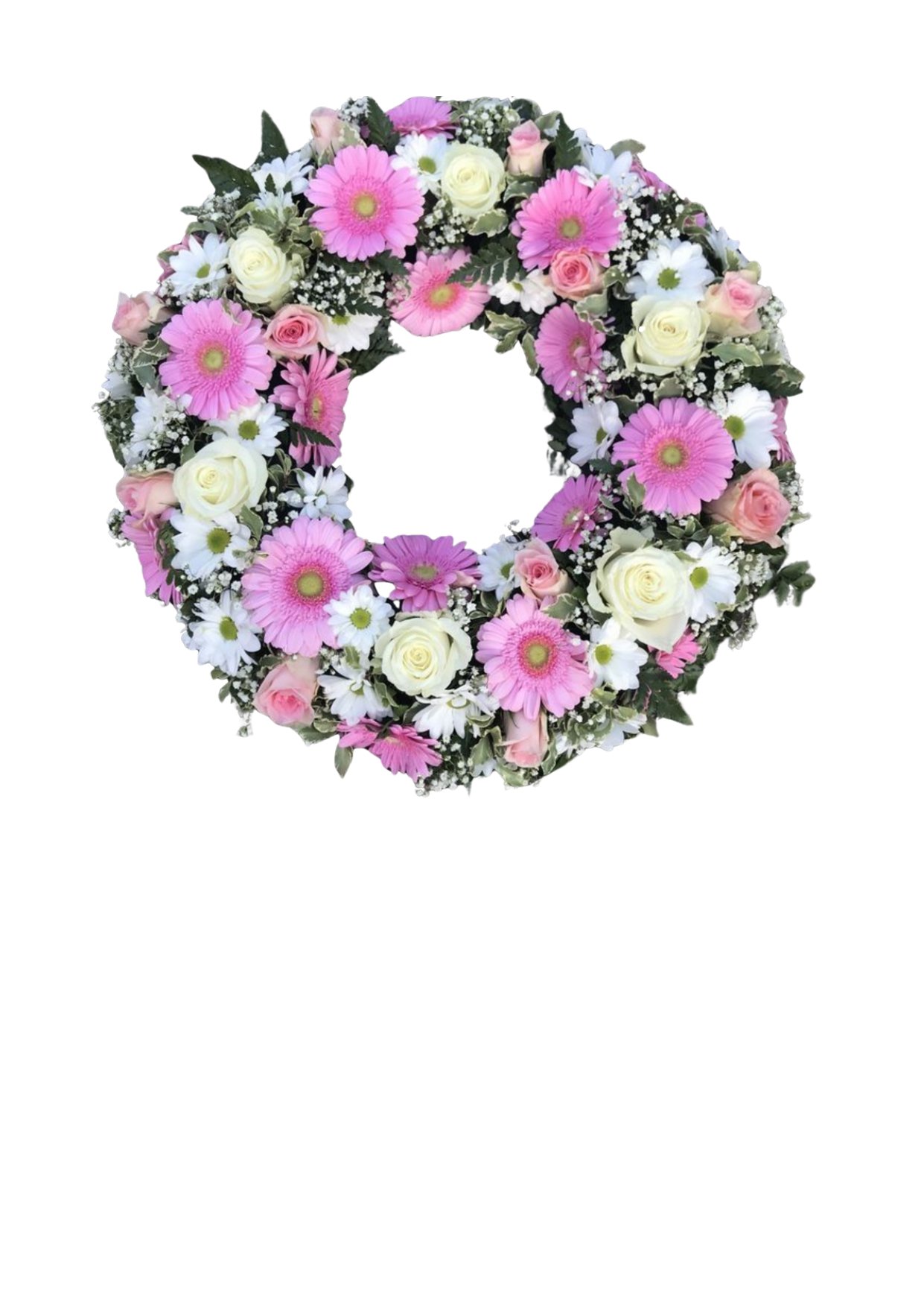 Fresh floral wreath